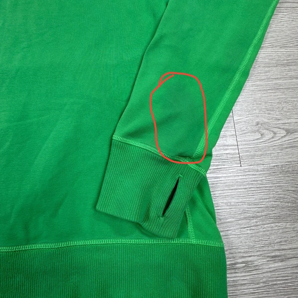 Nike Men's Sweatshirt Dri-FIT Colorblock Green Blue XL Zipper Pockets Pullover‎